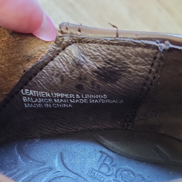 Born Brown Leather Ankle Boots with Zipper - Picture 6 of 6